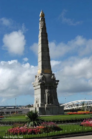 Das Denkmal für die Titanic-Ingenieure erinnert auch an die Maschinisten der Schiffe im Ersten Weltkrieg.